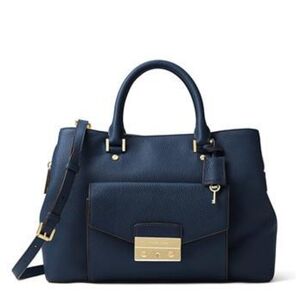 Elegant Navy Blue Handbag